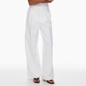 Aritzia Founder Pants White Wide-Leg Women's Pants